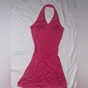 Pink y2k halter dress